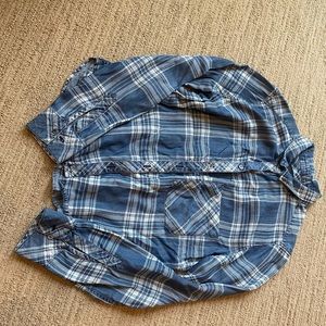 Plaid rails oversized shirt